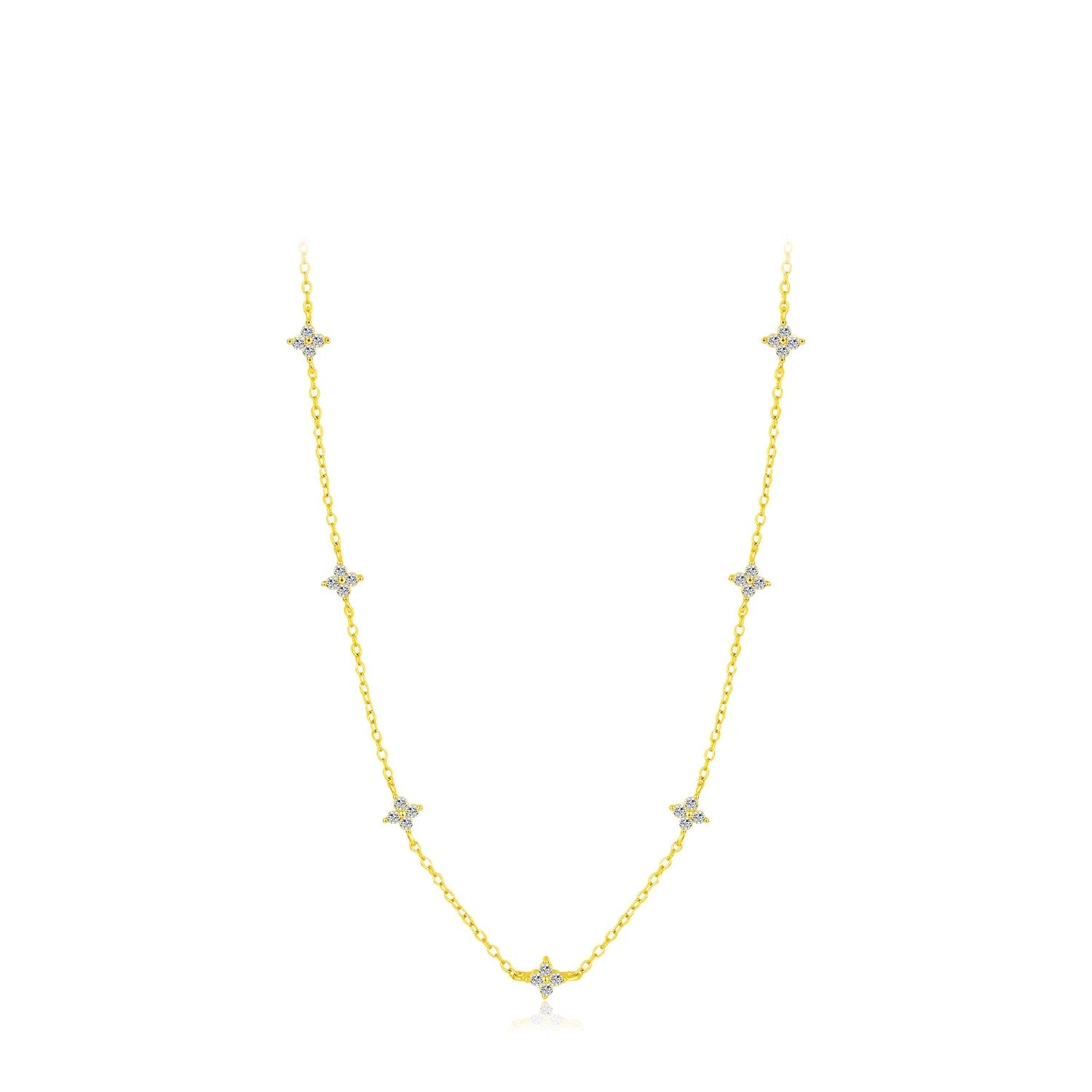 Exquisite Four Leaf Clover Necklace