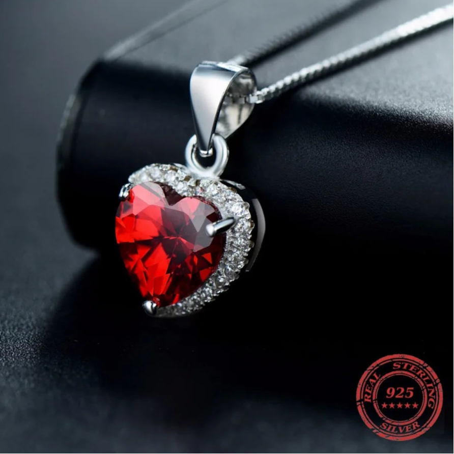 Pendentif Coeurs Coeur Rouge 
