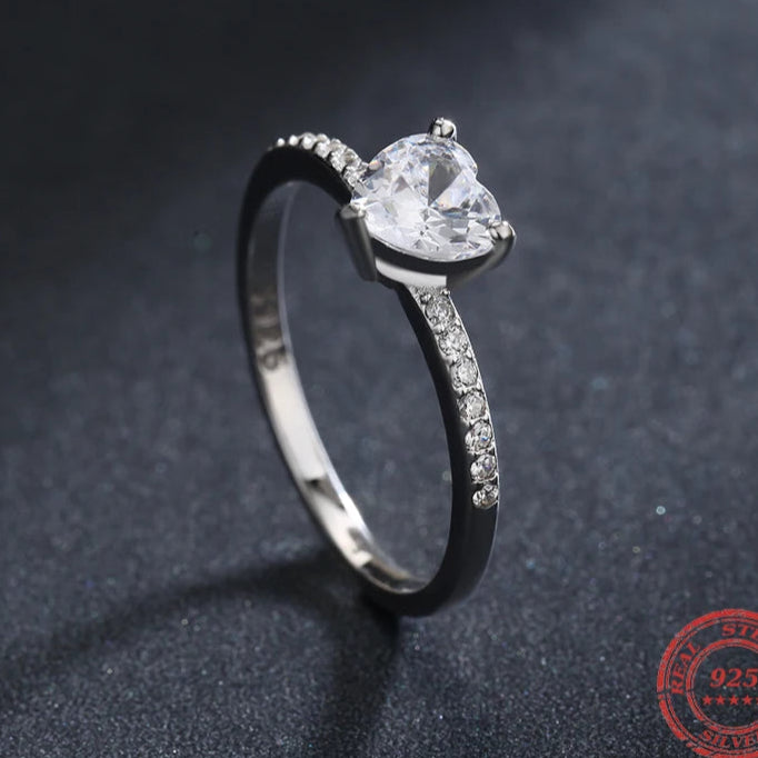 Silver Heart Ring