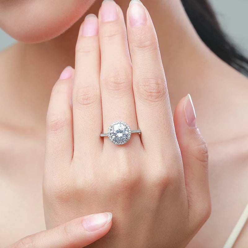 3CT AAAAA Wedding Ring