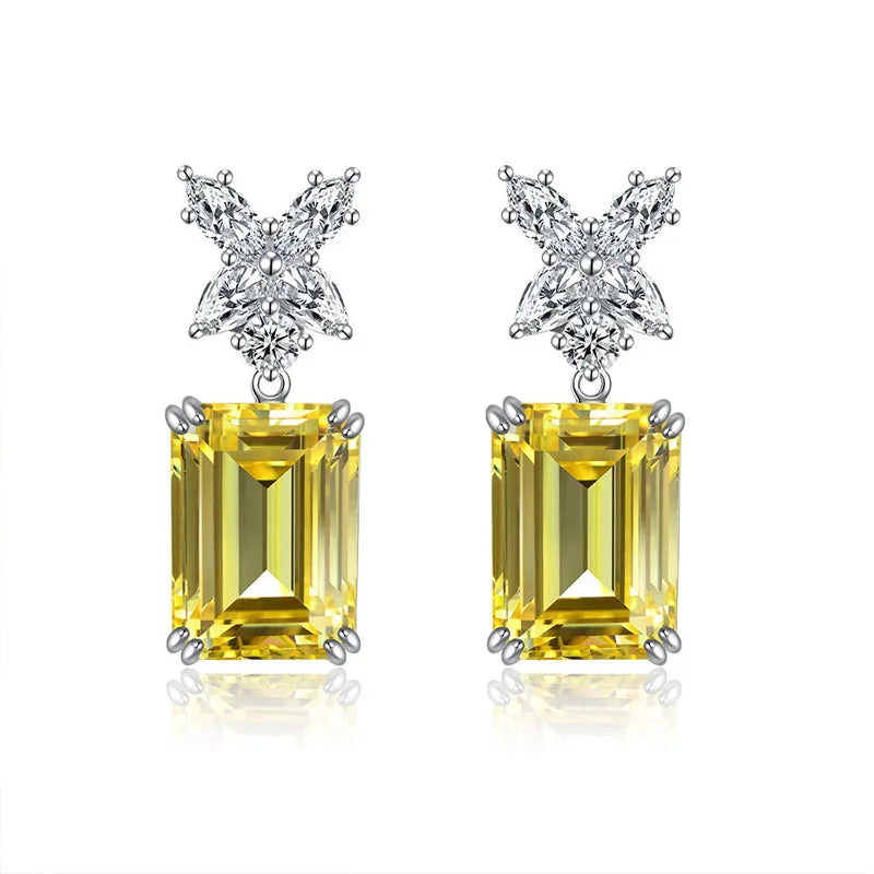 5A+ Yellow Zircon Earrings
