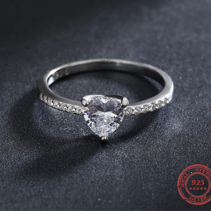 Silver Heart Ring