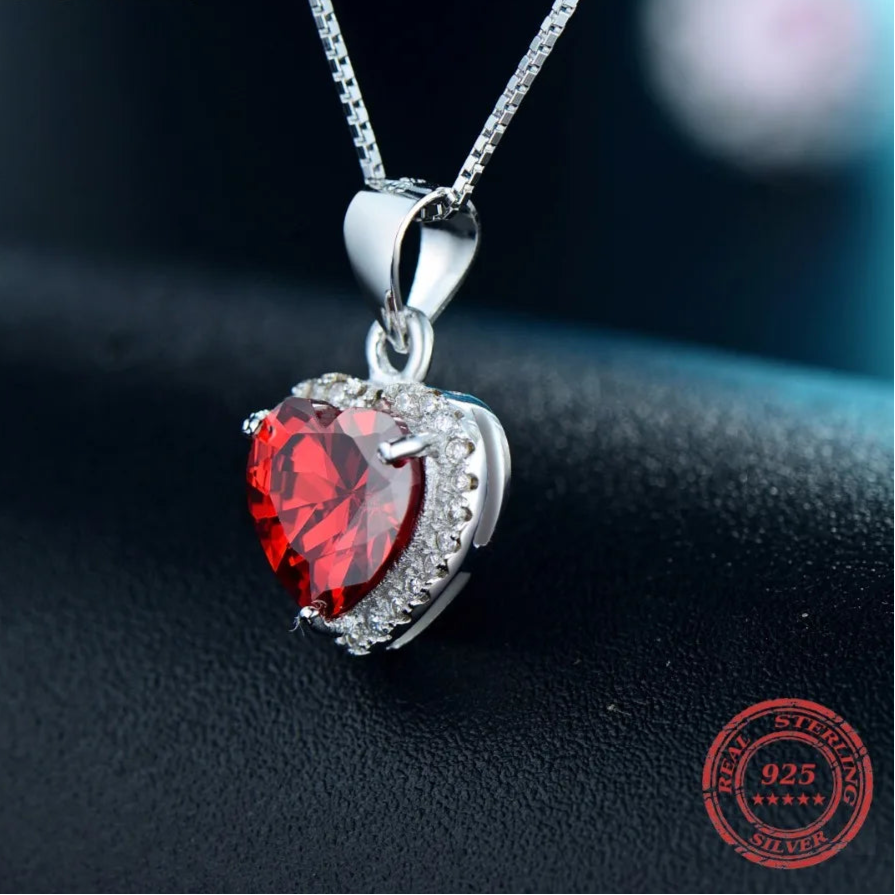 Pendentif Coeurs Coeur Rouge 