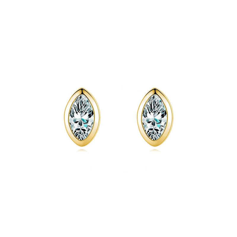 Golden Rhombus Gold Earrings