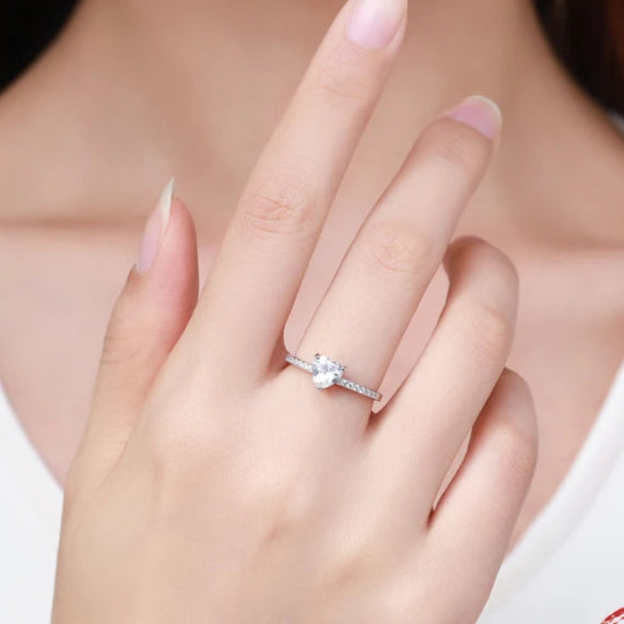 Silver Heart Ring