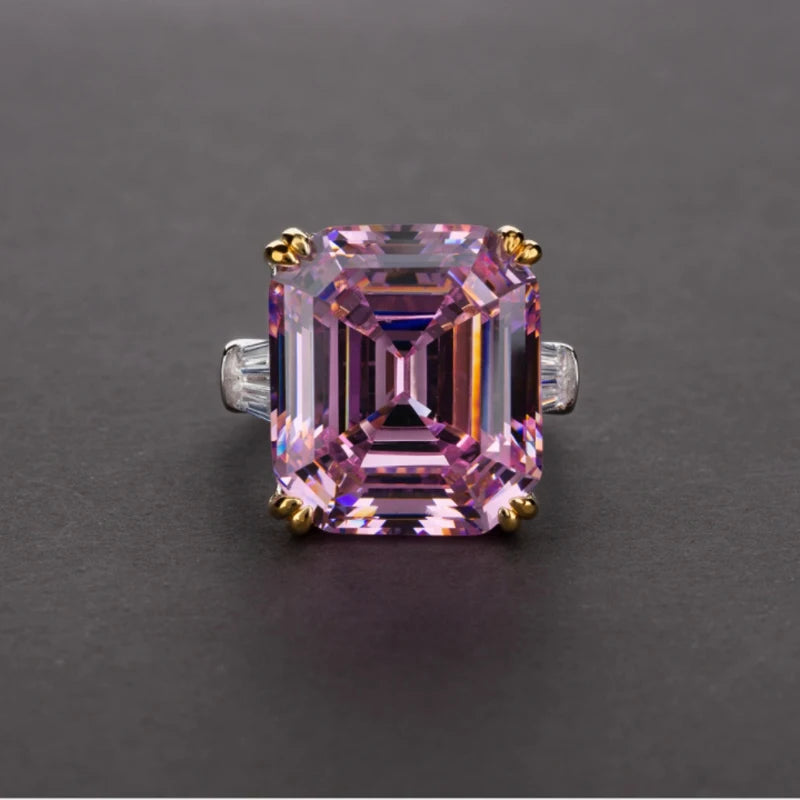 Square Moissanite Ring