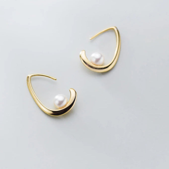 Gold Color Pearl Water Drop