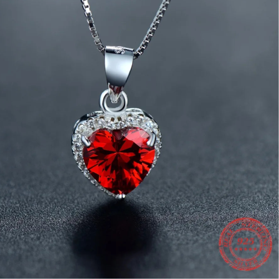 Pendentif Coeurs Coeur Rouge 