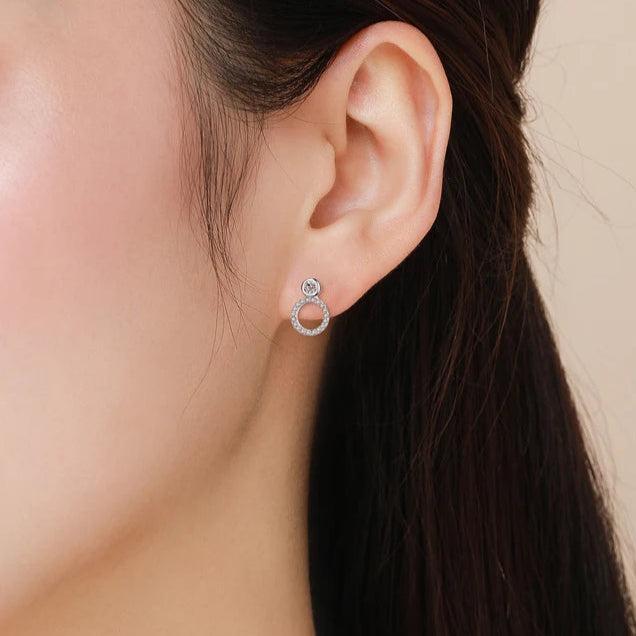 Classic Geometric Round Earrings