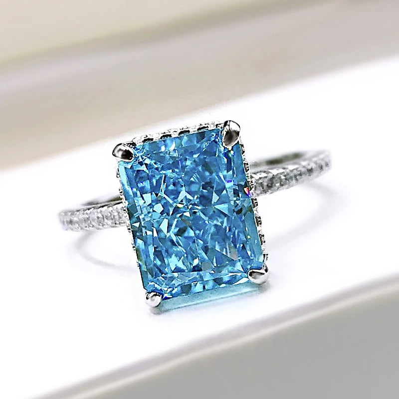 Aquamarine Cut Ring