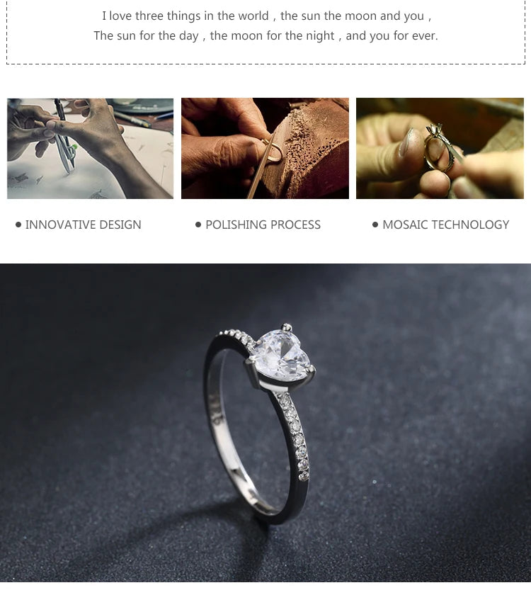 Silver Heart Ring