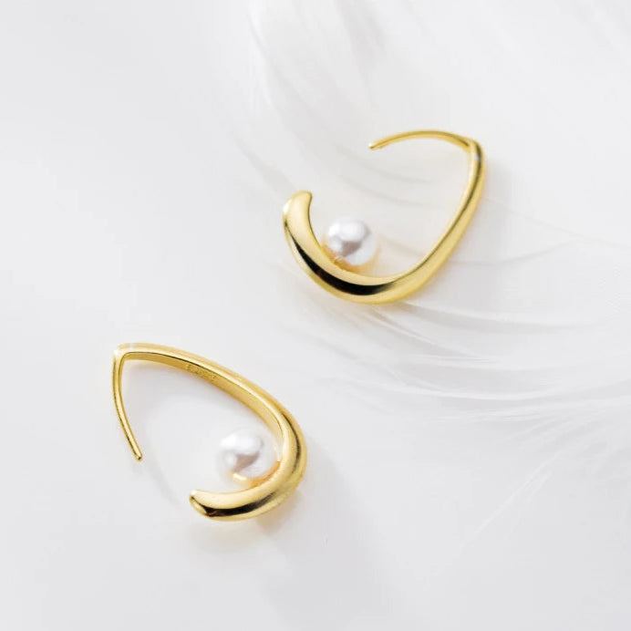 Gold Color Pearl Water Drop