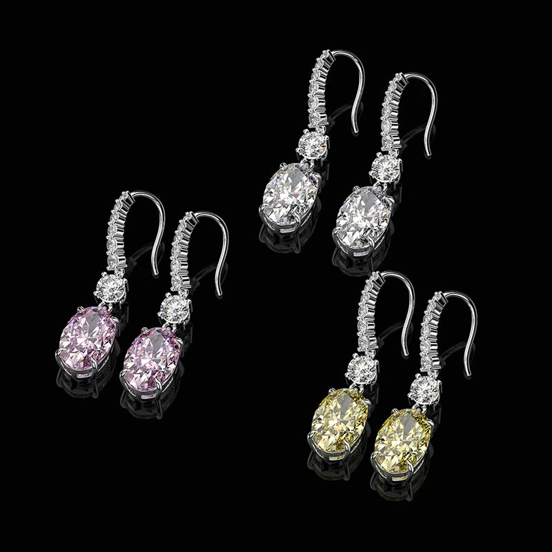 Boucles d'oreilles pendantes 7CT 5A 