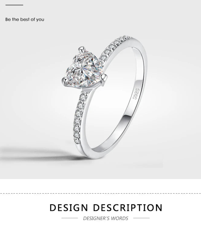 Silver Heart Ring