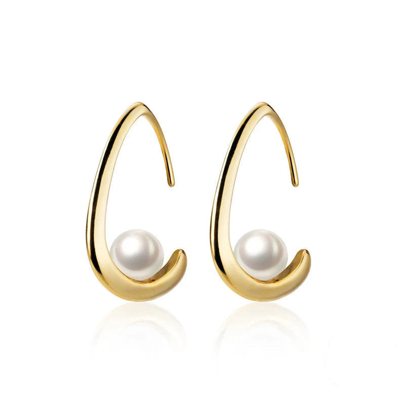 Gold Color Pearl Water Drop