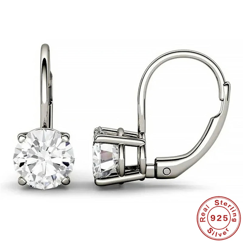 0.5-1.2 Carat D Color Moissanite Earrings