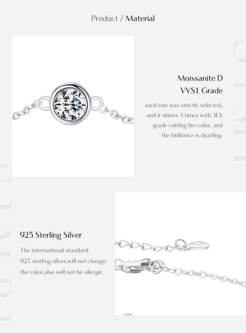 0.5CT Moissanite Bracelet