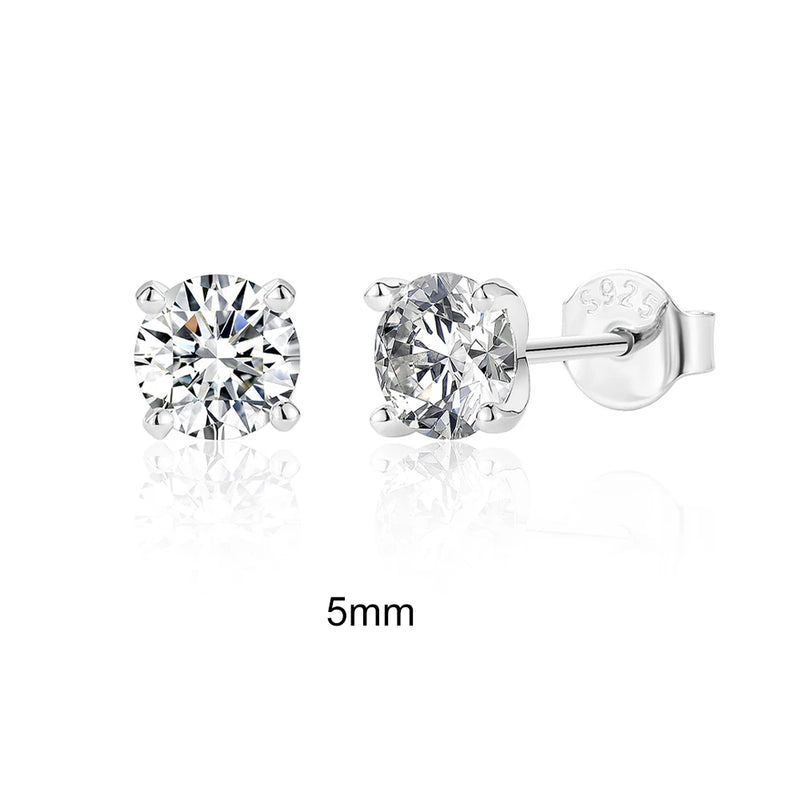 0.5-1.2 Carat D Color Moissanite Earrings