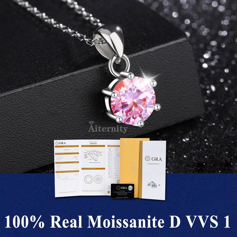 GRA Moissanite Pendant