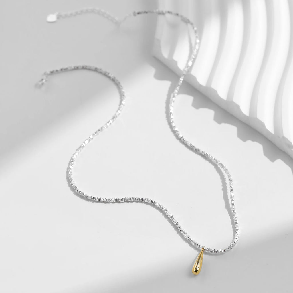 Pendentif goutte d'eau en or 