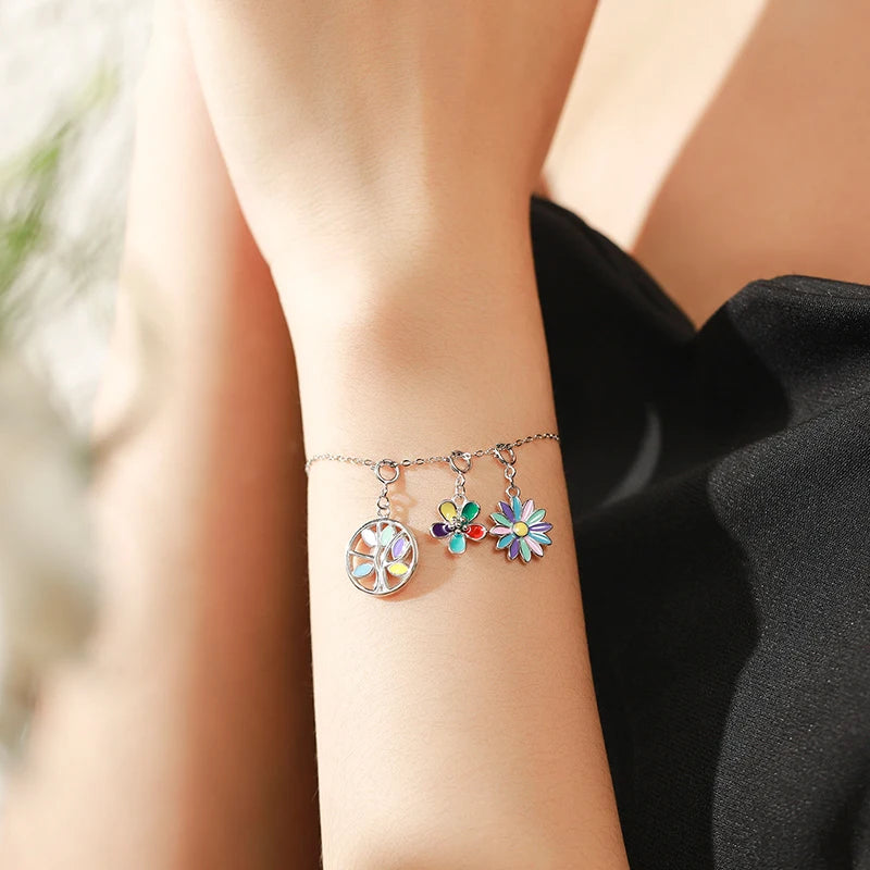 Rainbow Flower Pendant
