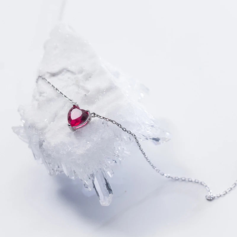 Collier Coeur Rouge 
