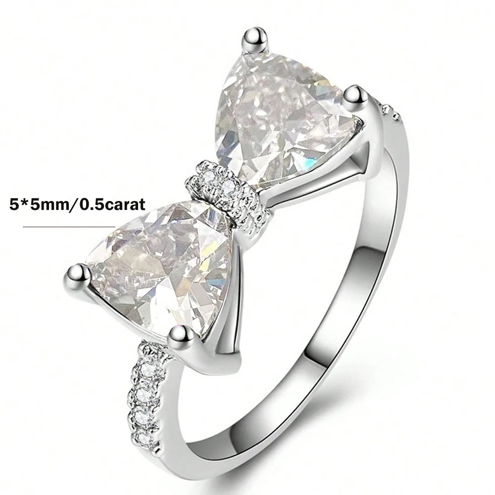 Trillion Cut Moissanite Ring