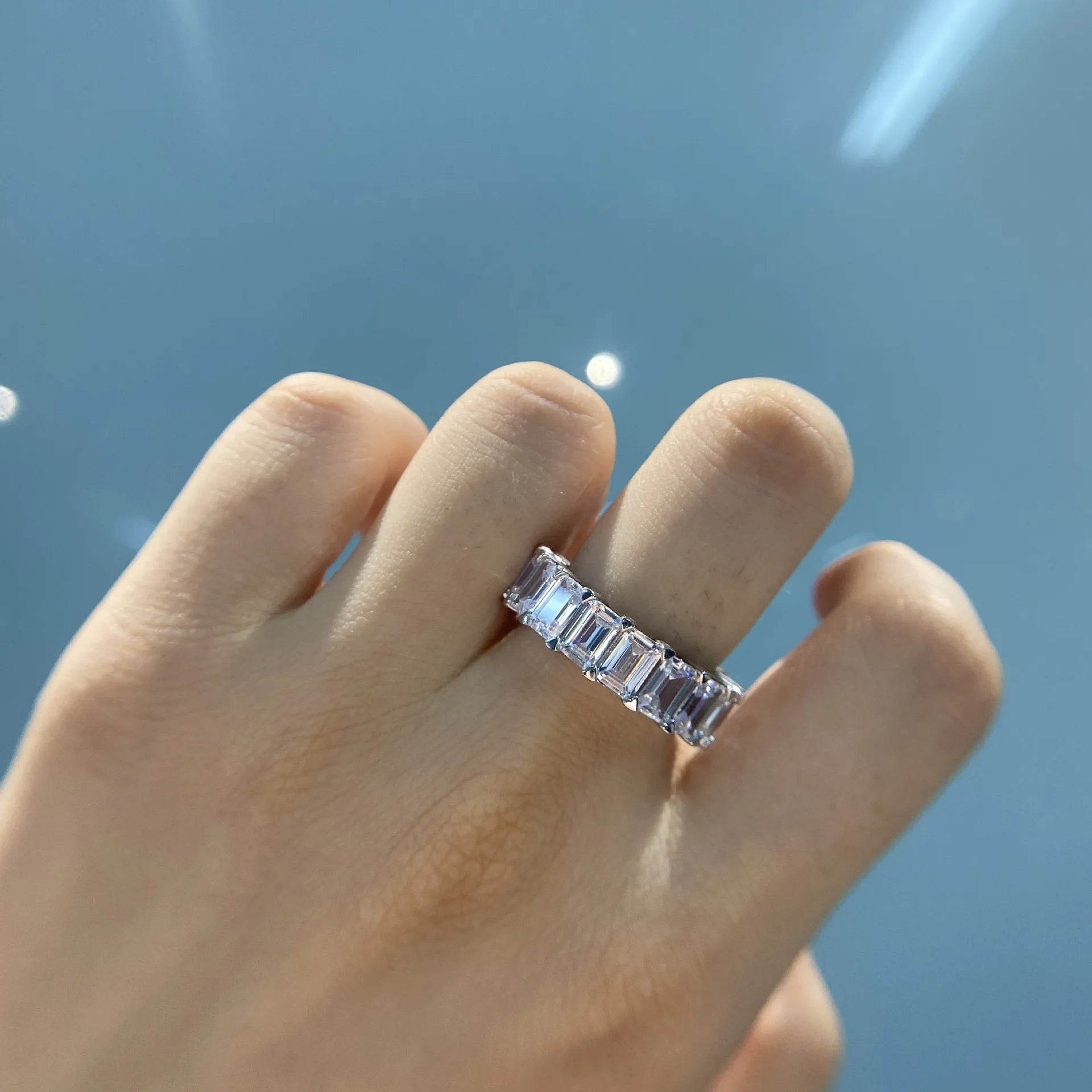 3*5mm High Carbon Diamond Ring