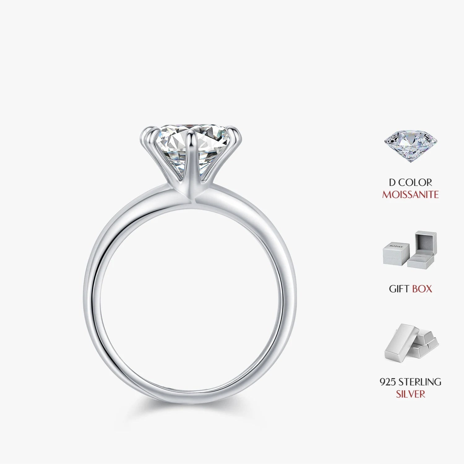 Clarity Moissanite Ring