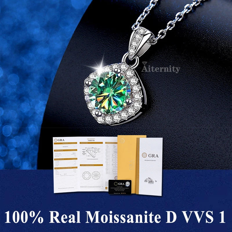 Pendentif GRA en moissanite