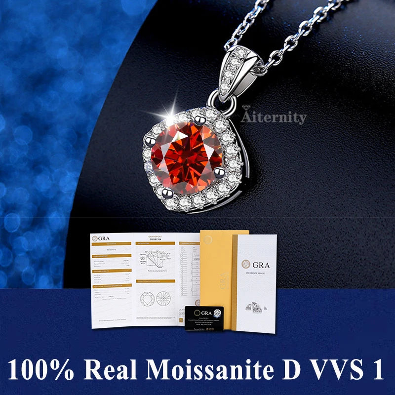 GRA Moissanite Pendant