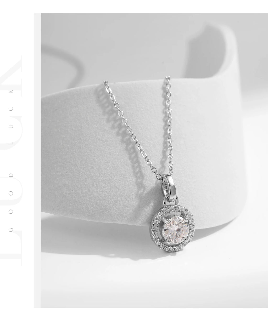 1 Carat Moissanite Pendant