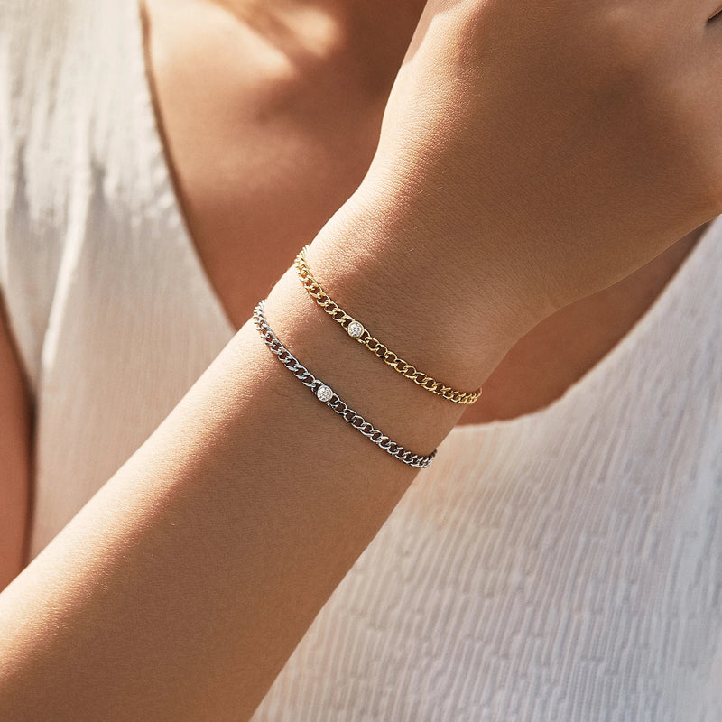 Cearl Round Moissanite Bracelets
