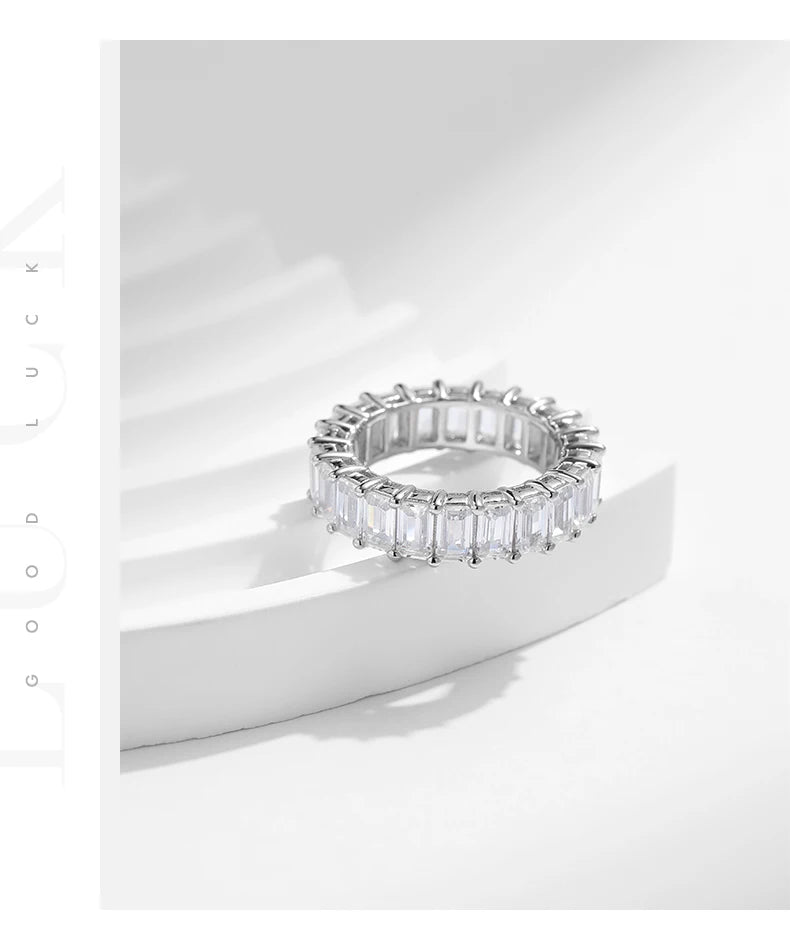 Emeralda Cut High Grade Zirconia Ring