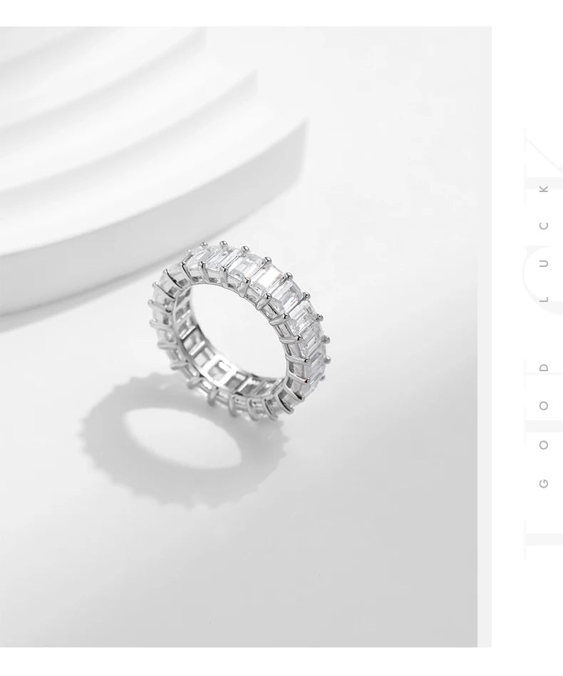 Emeralda Cut High Grade Zirconia Ring