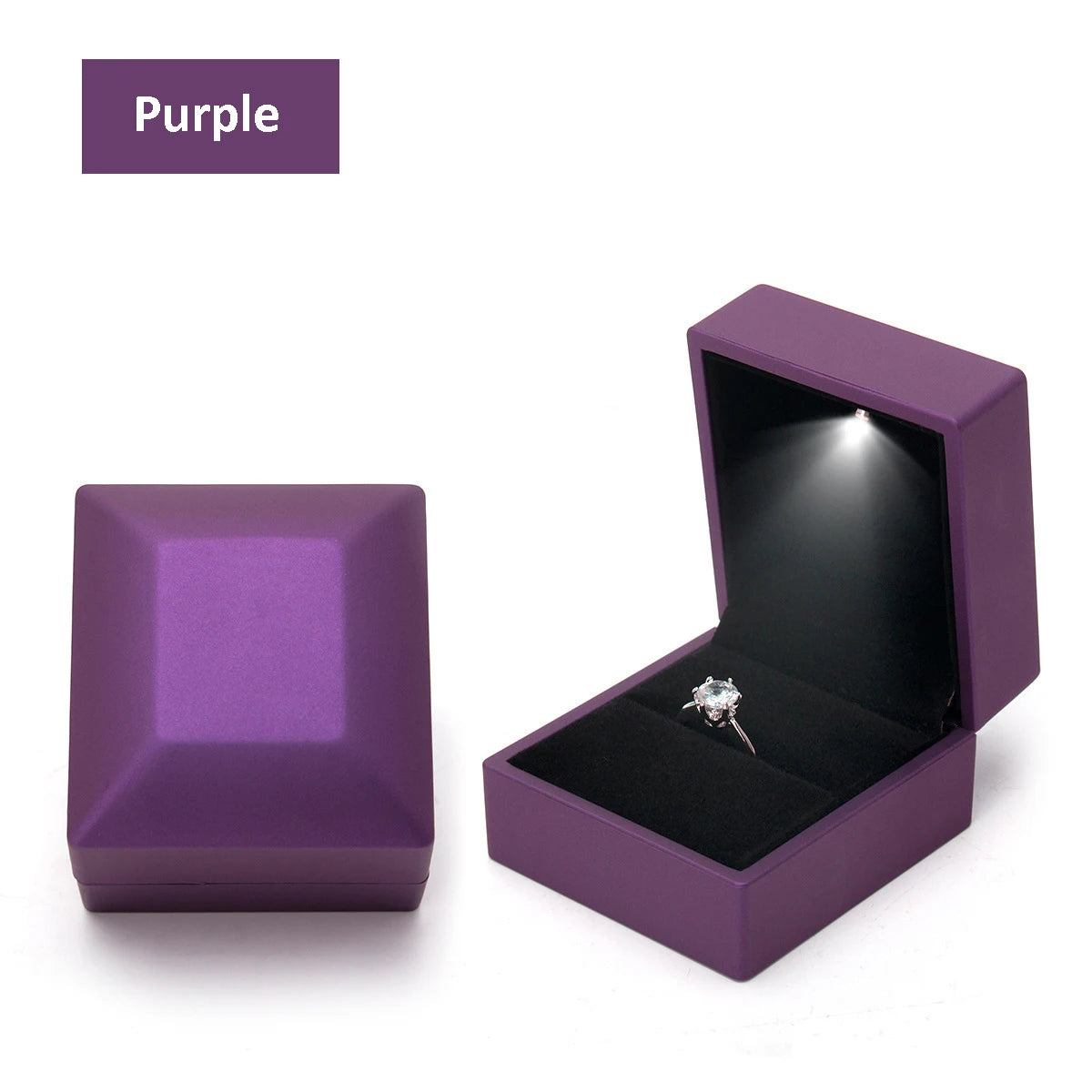 1 Pcs LED Jewelry Ring Box