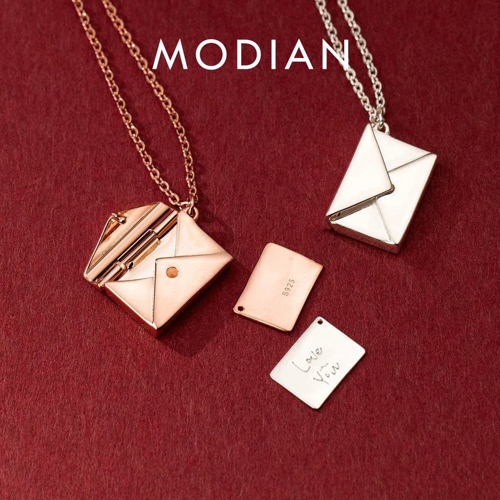 Pendentifs Lettre d'Amoureux Romantique 