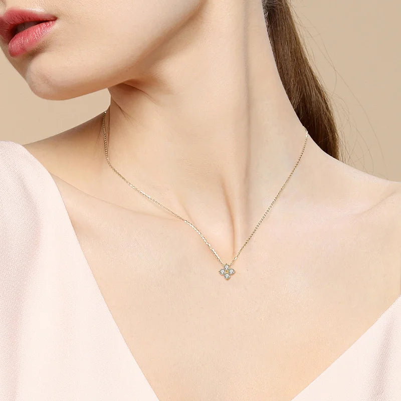 Silver 0.4CT Moissanite Pendant