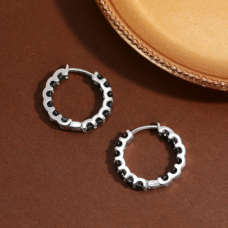 2.6ct Moissanite Earring Hoops