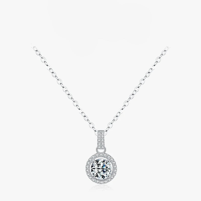 Charm Round 1CT 5A Zirconia Pendant