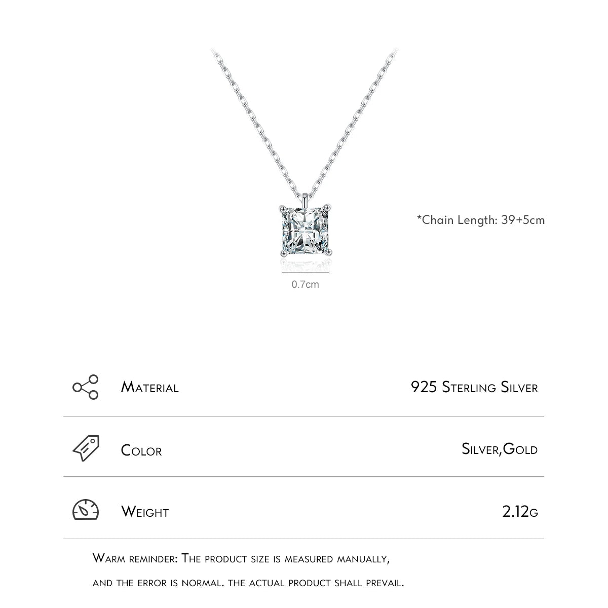 Collier carré 