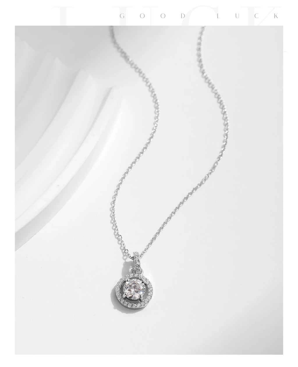 1 Carat Moissanite Pendant