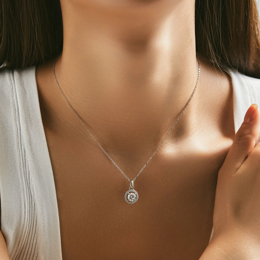 1 Carat Moissanite Pendant