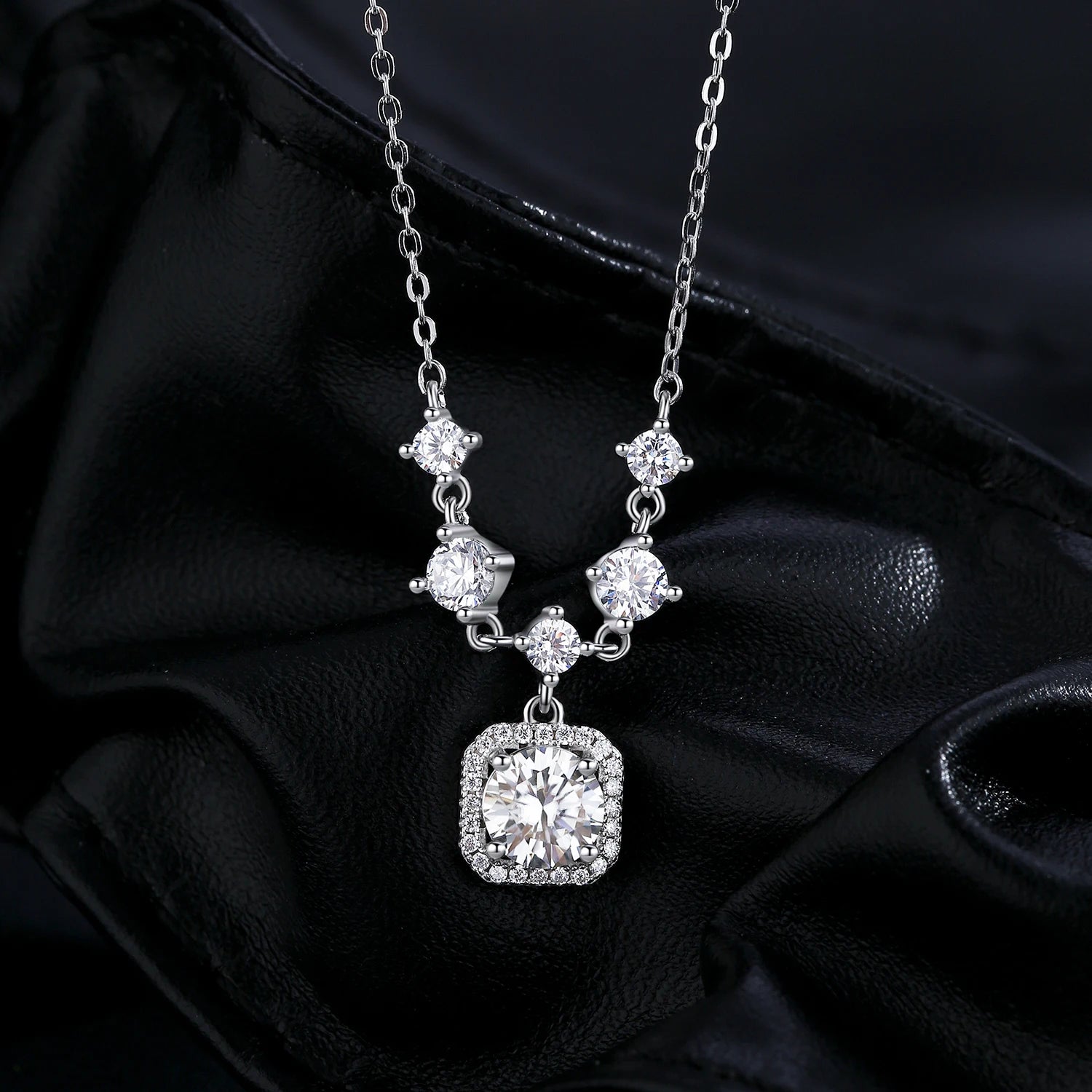 1CT D Color Moissanite Necklace