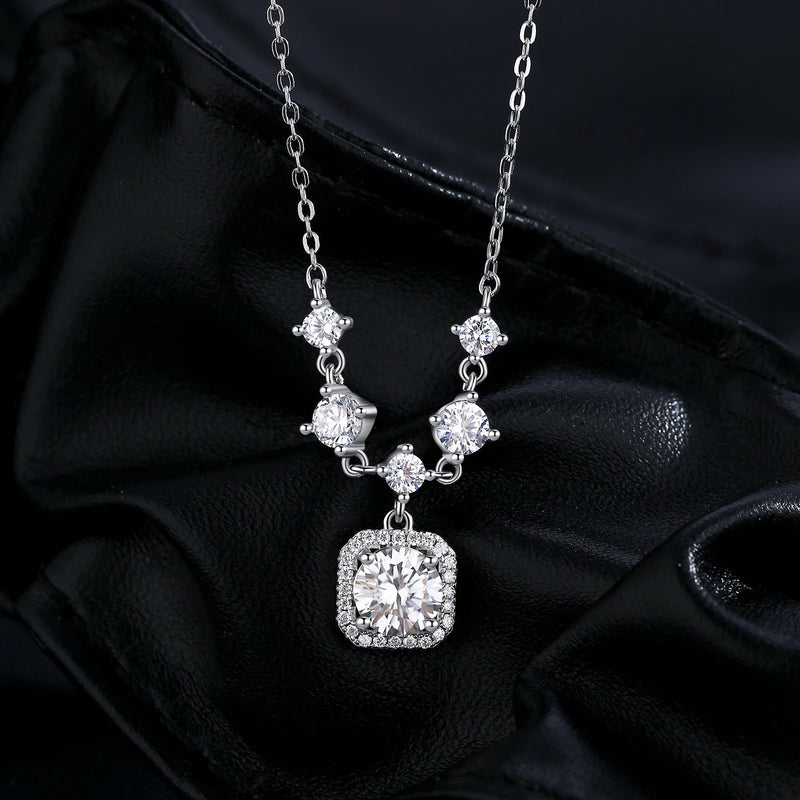 1CT D Color Moissanite Necklace