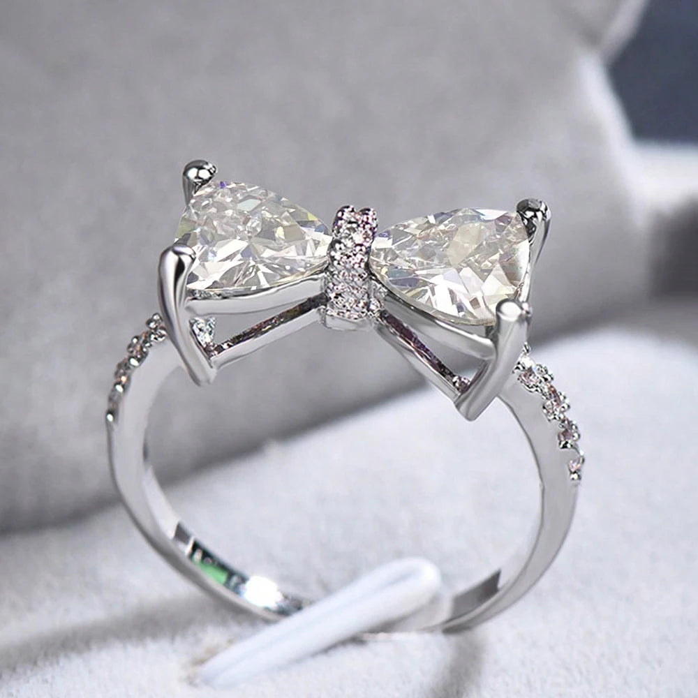 Trillion Cut Moissanite Ring