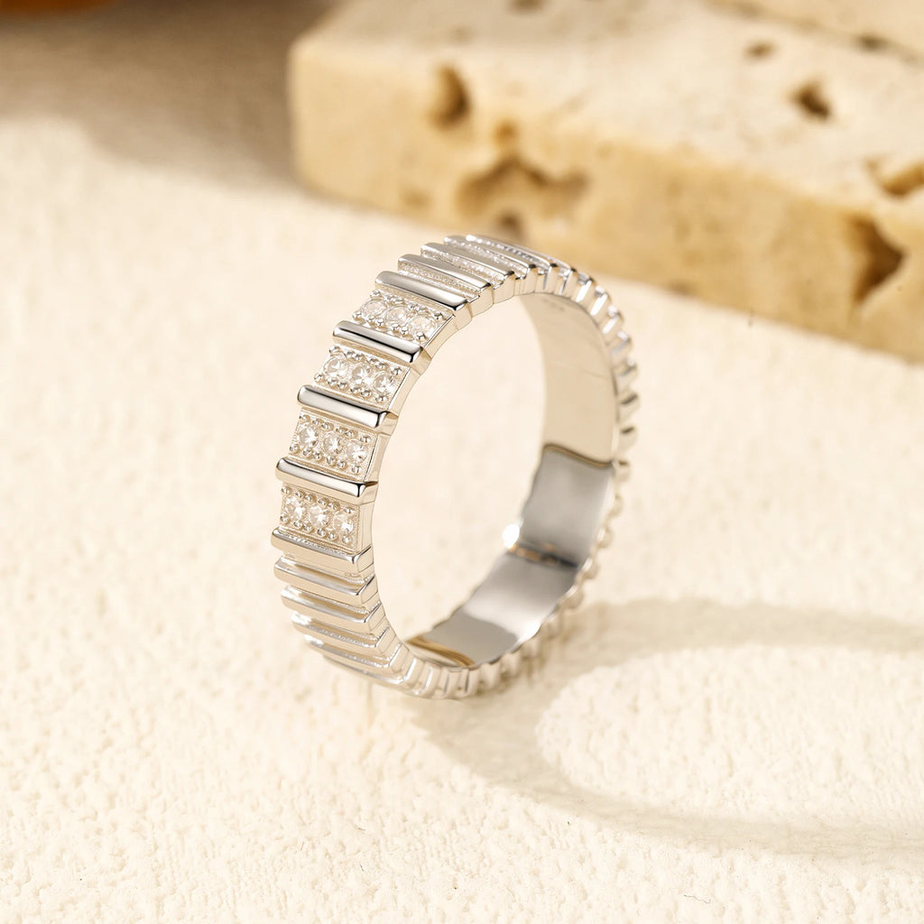 Moissanite Eternity  Ring