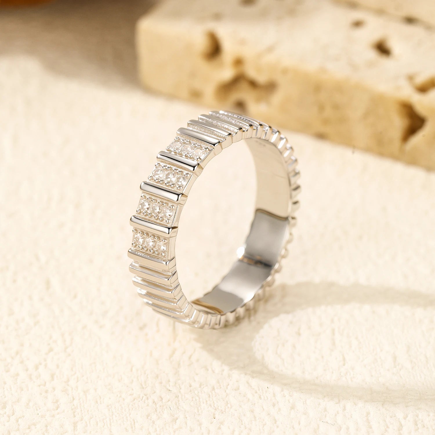 Moissanite Eternity  Ring