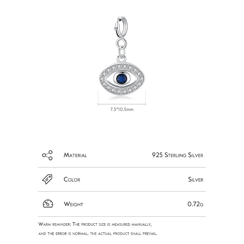 Blue Zirconia Eyes Pendant