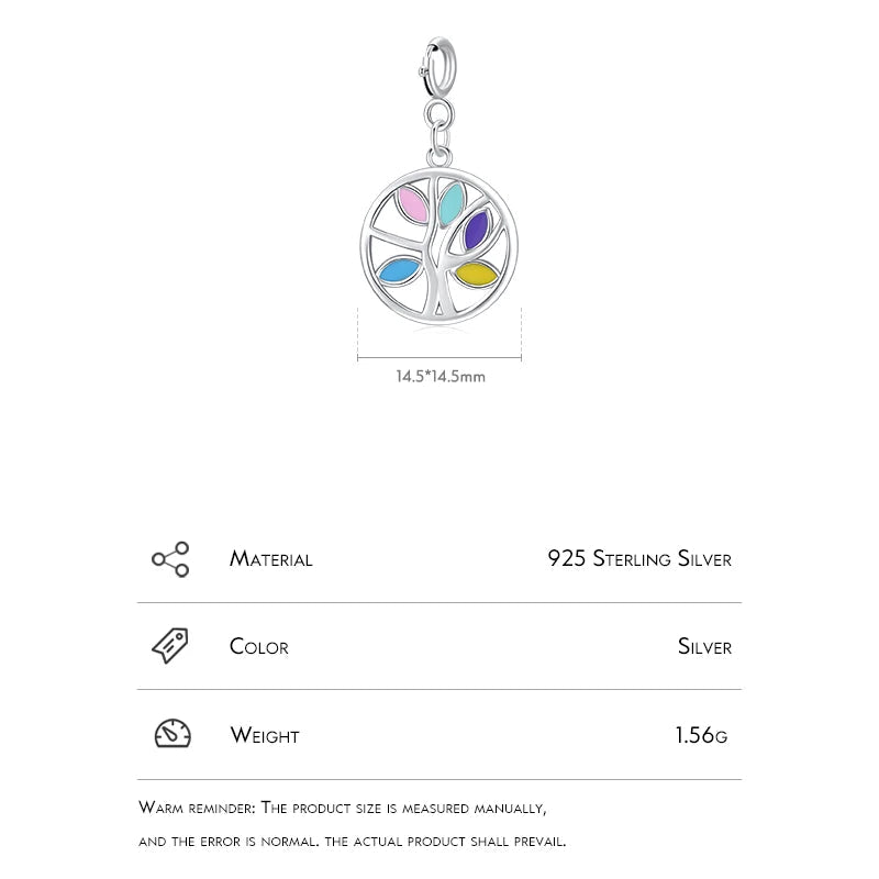 Rainbow Enamel Pendant